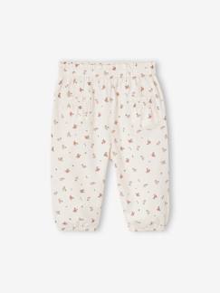 Baby-Hose, Jeans-Mädchen Baby Cordhose mit Blumen