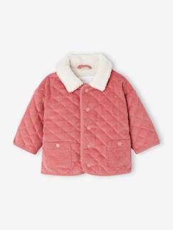 Bébé-Manteau, combipilote, nid d'ange-Manteau-Veste velours matelassée bébé doublée sherpa