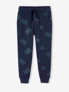 Junge-Sportbekleidung-Jungen Joggpants mit Baseballprint und Schlupfbund