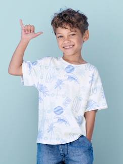 Junge-T-Shirt, Poloshirt, Unterziehpulli-T-Shirt-Jungen T-Shirt mit Recycling-Baumwolle