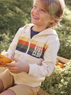 Junge-Pullover, Strickjacke, Sweatshirt-Jungen Kapuzensweatjacke COOL KIDS CLUB