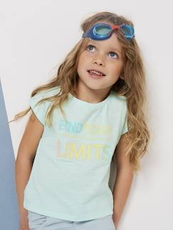 Fille-T-shirt, sous-pull-T-shirt-T-shirt fille message fantaisie