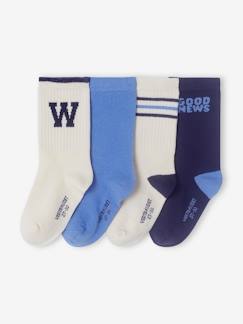 Garçon-Sous-vêtement-Lot de 4 paires de mi-chaussettes garçon