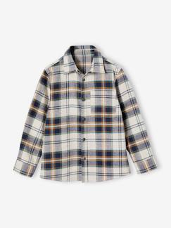 Garçon-Chemise à carreaux en flanelle garçon