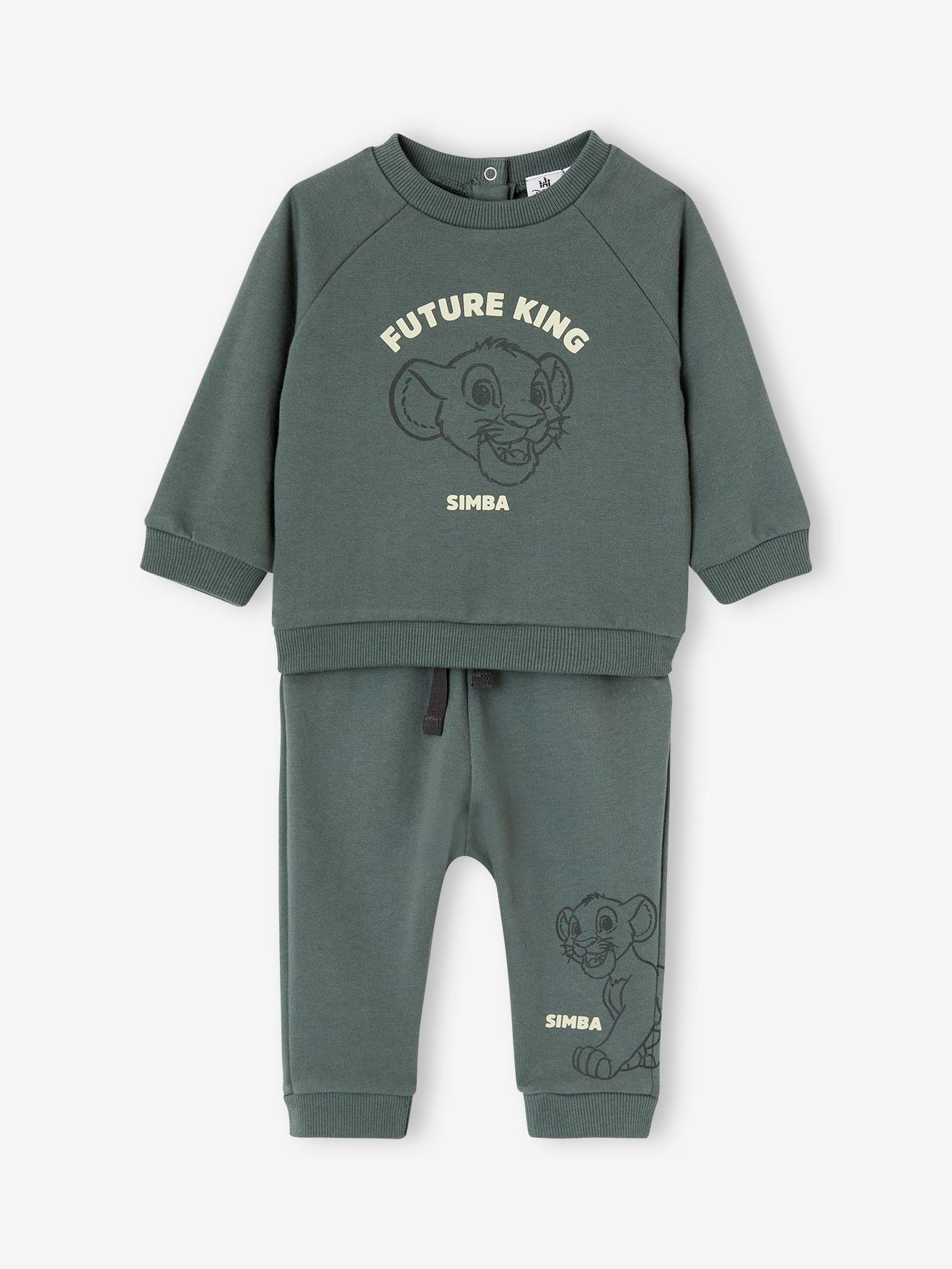Ensemble bébé Disney Le Roi Lion sweat pantalon vert, Bébé
