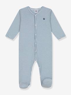 Baby-Strampler, Pyjama, Overall-Baby Strampler mit feinen Streifen PETIT BATEAU