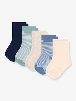 Baby-5er-Pack Jungen Socken PETIT BATEAU Oeko-Tex