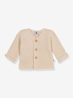 Baby-Pullover, Strickjacke, Sweatshirt-Baby Strickjacke PETIT BATEAU aus Bio-Baumwolle