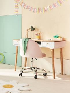 Chambre et rangement-Chambre-Chaise, tabouret, fauteuil-Chaise de bureau à roulettes enfant en velours