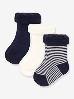 Baby-3er-Pack Baby Stricksocken PETIT BATEAU