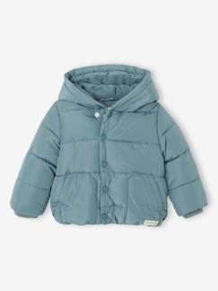 Baby-Baby Kapuzen-Steppjacke mit Fleecefutter & Recycling-Polyester