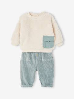 Baby-Set-Baby-Set: Plüsch-Sweatshirt & Cordhose Oeko-Tex