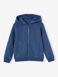 Garçon-Vêtements de sport-Sweat zippé à capuche sport BASICS garçon