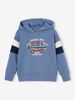 Junge-Pullover, Strickjacke, Sweatshirt-Sweatshirt-Jungen Kapuzensweatshirt mit Colorblock-Ärmeln Oeko-Tex