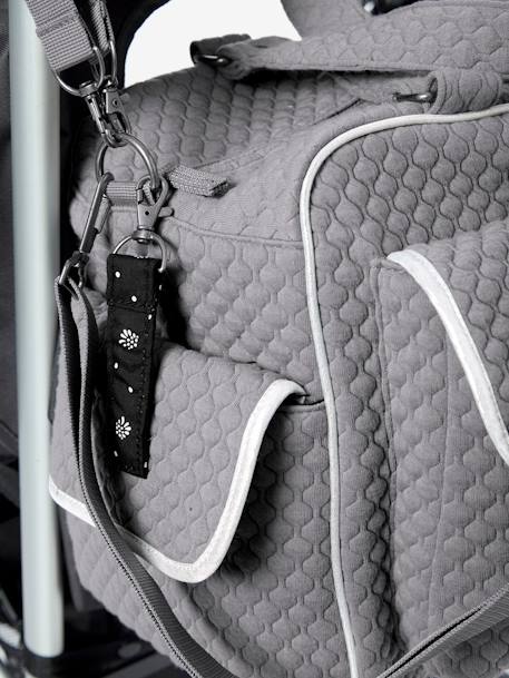 Sac à langer journée multipoches VERTBAUDET Anthracite+Gris foncé 