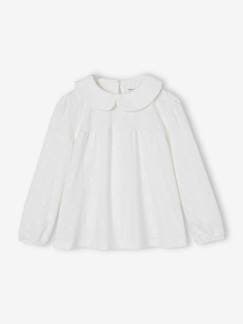 Fille-T-shirt, sous-pull-T-shirt-T-shirt en broderie anglaise fille