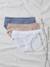 3er-Pack nahtlose Umstands-Shortys aus Mikrofaser graublau+hellrosa+schwarz+grau+weiss 
