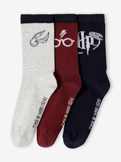 Garçon-Sous-vêtement-Lot de 3 paires de chaussettes Harry Potter® garçon