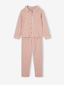 Mädchen-Pyjama, Overall-Bedruckter Mädchen Schlafanzug mit Bubikragen, personalisierbar Oeko-Tex