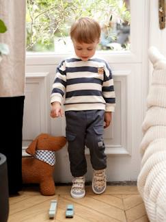 Baby-Jungen Baby-Set: gestreiftes Sweatshirt & Cargohose