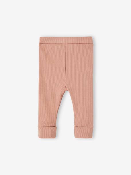 Legging évolutif bébé beige+jaune d'or+marine+rose 