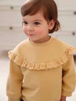 Baby-Pullover, Strickjacke, Sweatshirt-Sweatshirt-Mädchen Baby Sweatshirt mit besticktem Volant