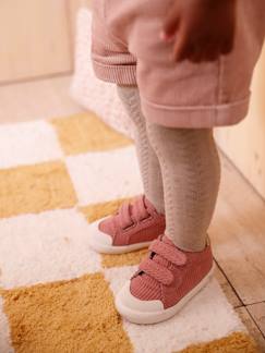 Schuhe-Baby Klett-Sneakers aus Cord