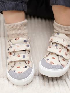 Schuhe-Babyschuhe 17-26-Baby Stoffsneakers mit Klettriemchen