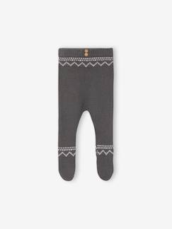 Baby-Hose, Jeans-Baby Hose mit Fuss, Jacquardstrick Oeko-Tex