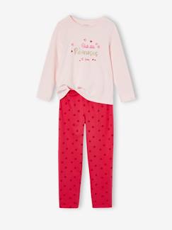 Mädchen-Pyjama, Overall-Mädchen Schlafanzug BASIC mit Glitzer-Schriftzug Oeko-Tex