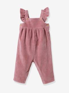 Baby-Latzhose, Overall-Baby Cordhose mit Rüschenträgern CYRILLUS