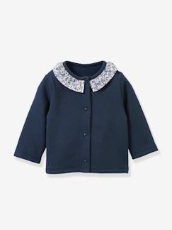 Baby-Baby Sweatjacke mit Liberty-Kragen CYRILLUS