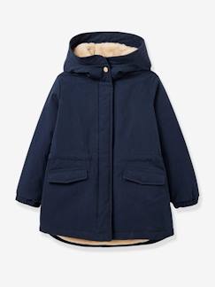 Fille-Manteau, veste-Parka fille doublée imitation fourrure CYRILLUS