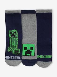 Garçon-Sous-vêtement-Lot de 3 paires de chaussettes Minecraft®