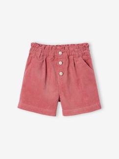 Fille-Short-Short en velours forme paperbag fille