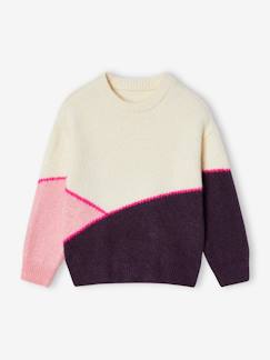 Mädchen-Pullover, Strickjacke, Sweatshirt-Mädchen Pullover im Colorblock-Style