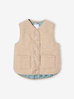 Fille-Veste sans manches en sherpa fille