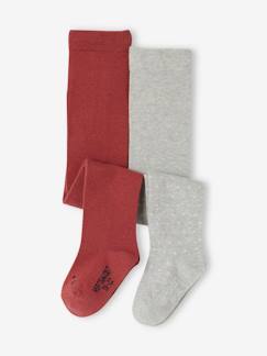 Bébé-Chaussettes, Collants-Lot de 2 paires de collants bébé fille