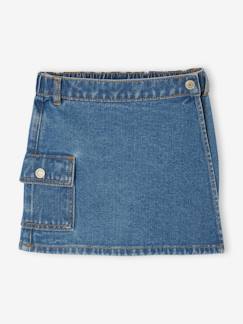 Fille-Jupe-short en denim fille poche cargo