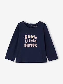 Baby-T-Shirt, Unterziehpulli-T-Shirt-Baby Shirt COOL LITTLE SISTER BASIC Oeko-Tex