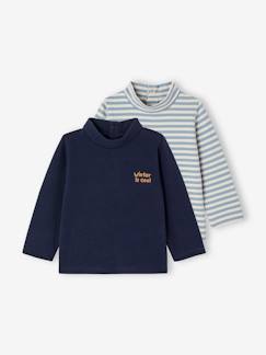 Baby-2er-Pack Baby Rollkragenshirts Basics Oeko-Tex