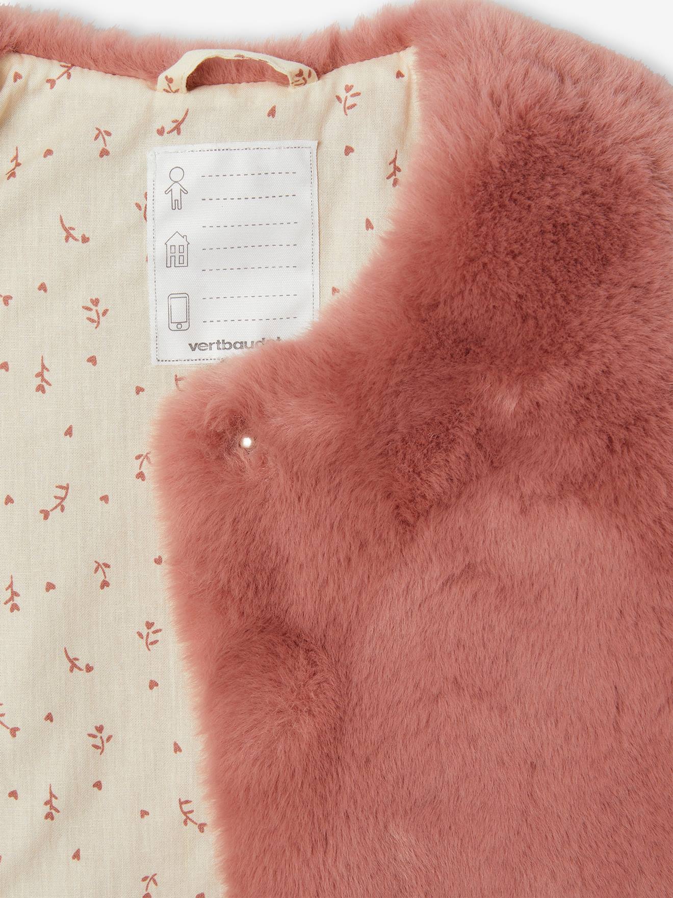 Veste Sans Manches Fausse Fourrure Grise Marks & Spencer Fille 1,5-2 Ans - Occasion Excellent état