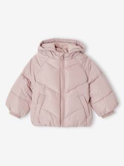 Baby-Mädchen Baby Steppjacke mit Kapuze und Recycling-Polyester