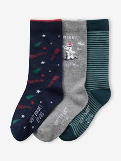 Junge-Unterwäsche-Socken-3er-Pack Jungen Weihnachtssocken Oeko-Tex