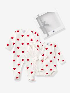 Baby-Baby Geschenk-Set mit Herzen PETIT BATEAU