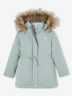 Mädchen-Mantel, Jacke-Mädchen 3-in-1-Winterjacke mit Recycling-Polyester