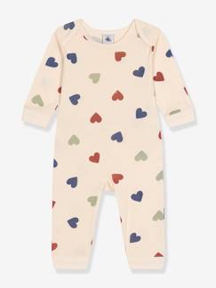 Baby-Strampler, Pyjama, Overall-Baby Strampler ohne Fuß PETIT BATEAU, Herzen