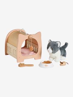 Set animal de compagnie Chat + accessoires en bois FSC®