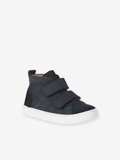 Schuhe-Baby High-Sneakers mit Klett, Leder