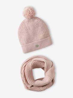 Fille-Accessoires-Ensemble bonnet et snood Fille